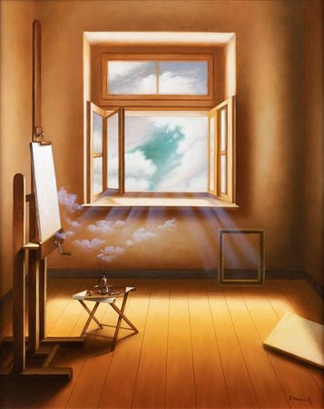 ANTONIO NUNZIANTE<BR>Napoli 1956<BR>"Interno-presenze" 2000