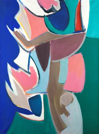 FILIPPO SCROPPO<BR>Riesi (CL) 1910 - 1993 Torre Pellice (TO)<BR>"Ascendenze spaziali" Torino 1956