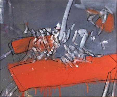 VALERIO ADAMI<BR>Bologna 1935<BR>"Senza titolo" 1959