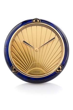 CARTIER<BR>Modello "Must de Cartier", sveglietta da tavolo