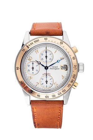 GIRARD PERREGAUX<BR>Cronografo a tre contatori, ref. 1030, anni '90