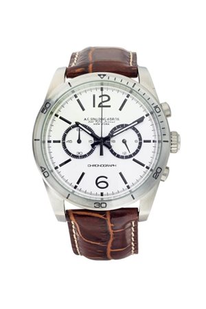 SPALDING & BROS<BR>Cronografo a due contatori, serie recente