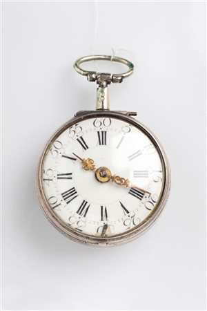 GRAHAM LONDON<BR>Orologio da tasca per il mercato inglese (manca cassa esterna), 1740 ca