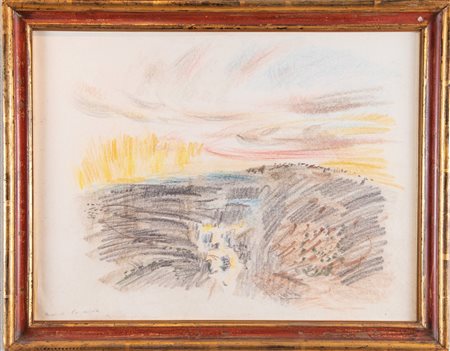 ANDRE’ MASSON (Balagny-sur-Thérain 1896 – Parigi 1987) “Avant la nuit”....