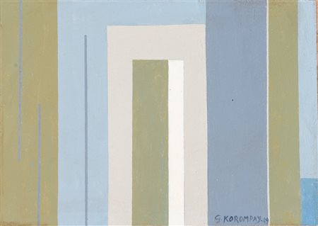GIOVANNI KOROMPAY (Venezia 1904 – Rovereto 1988) “Venezia”, 1949. Olio su...