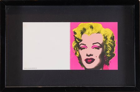 ANDY WARHOL (Pittsburgh 1928 – New York 1987) “Marilyn”, 1981. Biglietto...