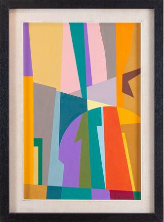 GIOVANNI KOROMPAY (Venezia 1904 – Rovereto 1988) “Venezia”, 1970. Acrilico su...