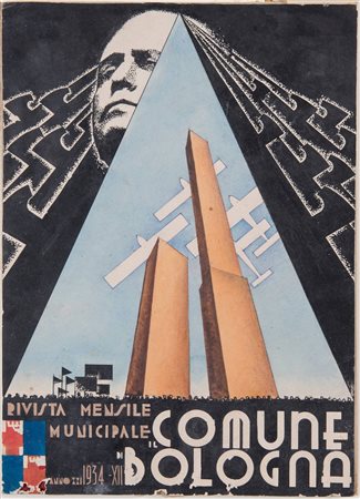 SANDRO DELLA ROVERE e CAVAZZA LUCIANO (XX sec.)  “Motto: oggi e domani”, 1934.