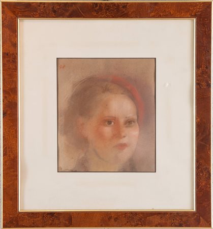 GIOVANNI ROMAGNOLI (Faenza 1893 – Bologna 1976) “Zoraide”. Tecnica mista su...