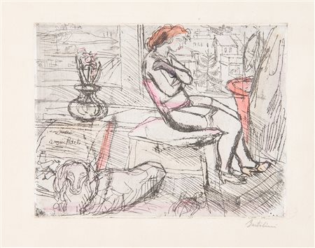 LUIGI BARTOLINI (Cupramontana 1892 – Roma 1963) “Le amicizie fedeli”, 1952....