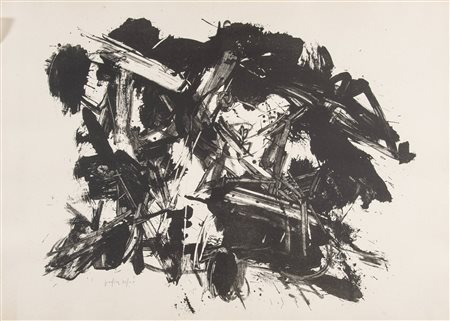 EMILIO VEDOVA (Venezia 1919 – 2006) “Spagna oggi”, anni ’60. Litografia su...