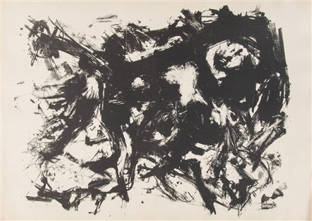 EMILIO VEDOVA (Venezia 1919 – 2006) “Spagna oggi”, anni ’60. Litografia su...