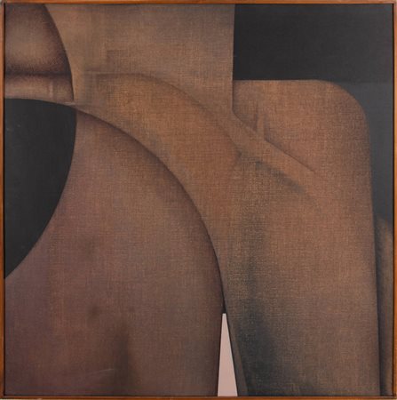 MAURIZIO BOTTARELLI (Fidenza 1943) “Senza titolo”, 1969. Olio su tela. Cm...