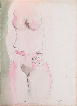 BRUNO CASSINARI (Piacenza 1912 – Milano 1992) “Studi”, 1967. Acquerello su...