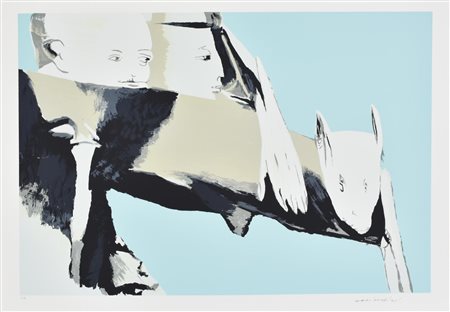 Remo Brindisi PASTORALE litografia su carta, cm 50x70 esemplare prova...