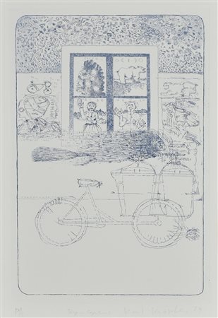 Claudio Knopfli LOTTO DI TRE ACQUEFORTI/ACQUETINTE - BY-CYCLES,...