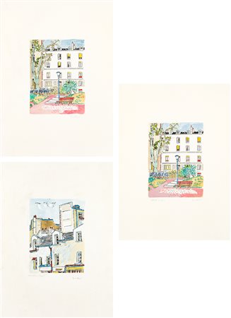 ORFEO TAMBURI (1910-1994) - Senza Titolo - Lotto di 3 acqueforti