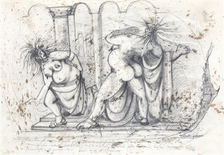 VINCENZO BRUNELLI  - Studio di flagellazione, 1971