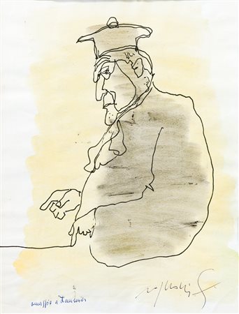 FRANCO ROGNONI (1913-1999) - Omaggio a Daumier