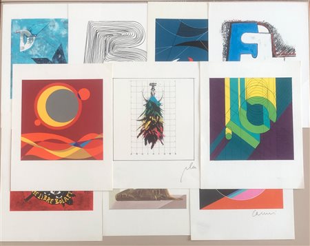 FOTOLITOGRAFIE BOLAFFI - Lotto unico di 10 fotolitografie