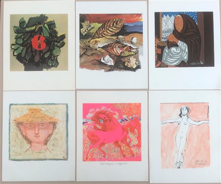 FOTOLITOGRAFIE BOLAFFI - Lotto unico di 6 fotolitografie