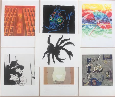 FOTOLITOGRAFIE BOLAFFI - Lotto unico di 7 fotolitografie