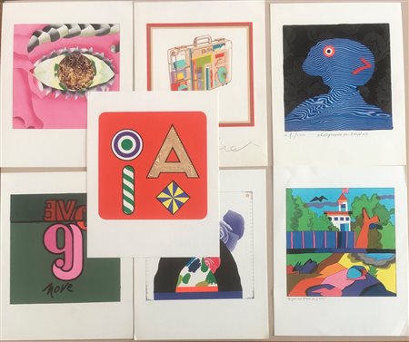 FOTOLITOGRAFIE BOLAFFI - Lotto unico di 7 fotolitografie