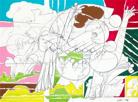 RENATO VOLPINI (1934-2017) - Senza Titolo, 1964