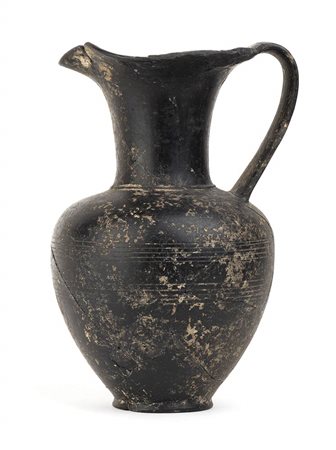 GRANDE OINOCHOE ETRUSCA IN BUCCHERO<br>VII - VI secolo a.C.