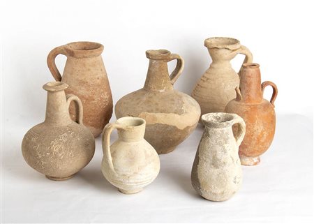 COLLEZIONE DI SETTE BROCCHE AFRICANE<br>IV - VI secolo d.C.