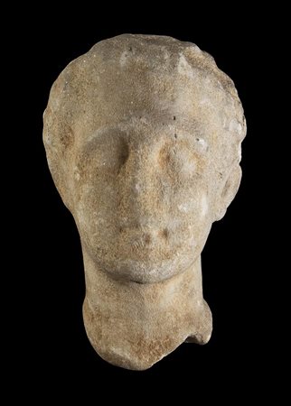 GRANDE RITRATTO MASCHILE IN MARMO<br>I - II secolo d.C.