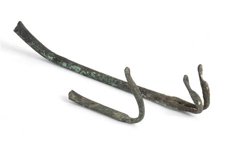 COPPIA DI ANSE ETRUSCHE IN BRONZO<br>IV - III secolo a.C.