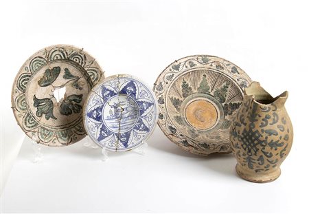 GRUPPO DI MAIOLICHE<br>XV - XVII secolo