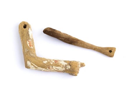 COPPIA DI BRACCIA EGIZIANE IN LEGNO<br>Medio Regno, XI - XII Dinastia, 2055 - 1790 a.C.
