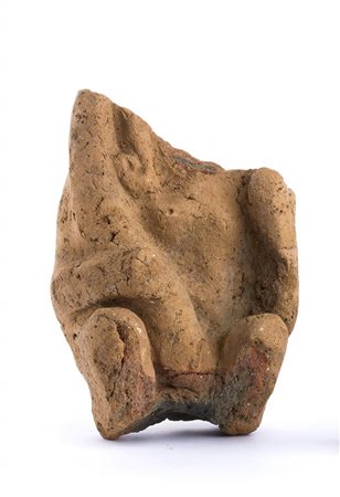 BUSTO EGIZIANO DI ARPOCRATE IN TERRACOTTA<br>Periodo Tolemaico e Romano