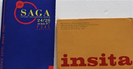 LOTTO UNICO DI DUE CATALOGHI: "Insita 5", catalogo d'arte, illustrato, con...