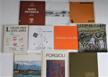 Cataloghi relativi ai seguenti artisti: Costanza Mantovani, Abraham Lacalle,...