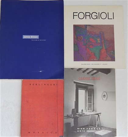 Cataloghi relativi ai seguenti artisti: Attilio Forgioli, Cesare Berlingeri,...