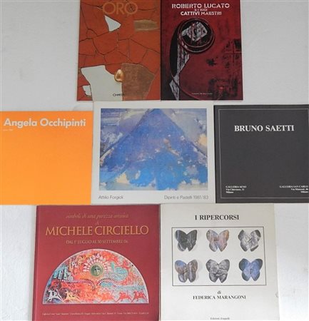 Cataloghi relativi ai seguenti artisti: Roberto Lucato, Luigi Mainolfi,...