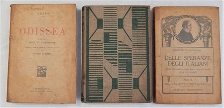 3 libri antichi: Santorre Di Santarosa (1783-1825) DELLE SPERANZE DEGLLI...