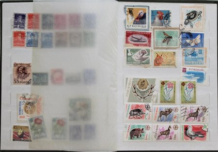 RACCOLTA FRANCOBOLLI: Raccoglitore di francobolli vari, provenienti dalla...