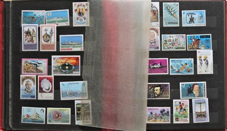 RACCOLTA FRANCOBOLLI: Raccoglitore di francobolli vari, provenienti da tutto...