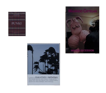 Cattelan, Maurizio - Due libri d’artista - Un catalogo di mostra