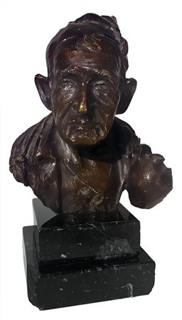 Scultura in bronzo raffigurante Vecchio con Otre, scultore del XIX Secolo,...