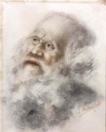 Dipinto raffigurante personaggio con barba di D. Abate Cristaldi (Catania...