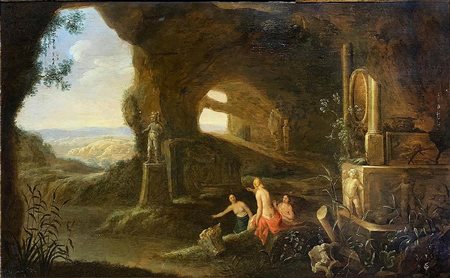 Abraham van Cuylenborch (Utrecht, 1620– Utrecht, 1658). Diana e le sue Ninfe...