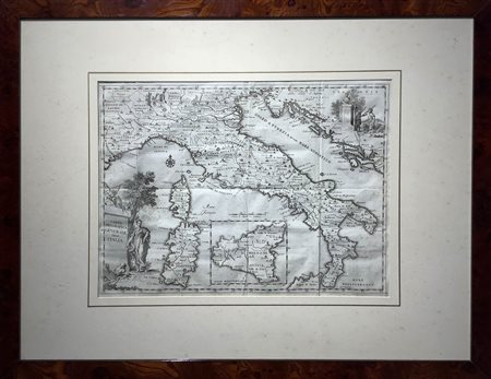 "Carta geografica Generale dell’Italia, 1750. Giovan Battista Albrizzi...