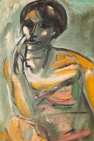 FRANCO FRANCESE (1910-1994) - Ritratto di Carmen Magni Gregotti, 1989
