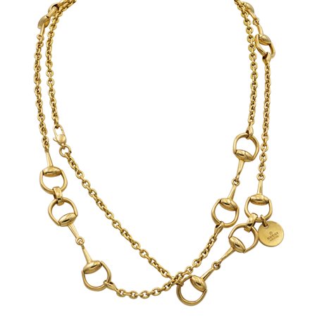 Gucci collezione "Horsebit" collanaanni 2000peso 54,3 gr.realizzata in oro...
