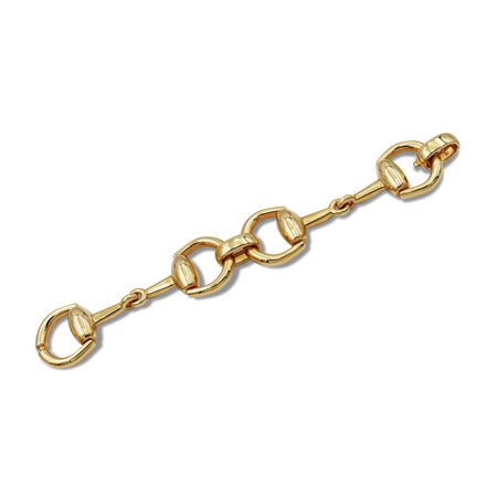 Gucci collezione "Horsebit" braccialeanni 2000peso 63,3 gr.in oro giallo 18kt...